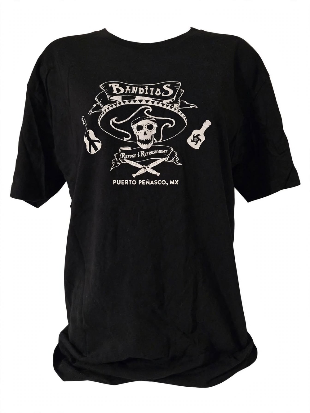 Banditos T-Shirt XXL Black Rocky Point Rally 2022 Puerto Penasco Biker Skull
